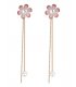 E1035 - Flower tassel Long earrings