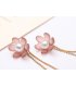 E1035 - Flower tassel Long earrings