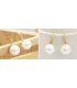 E1048 - Korean sweet simple pop rhinestone pearl earrings