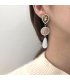 E1065 - Retro plaid earrings