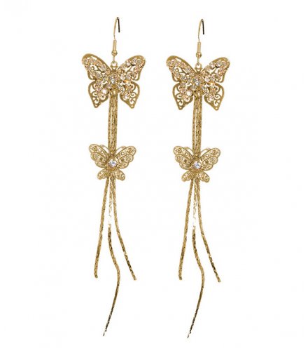 E1070 - Fashion bow diamond earrings