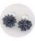 E1118 - Flannel flower earrings