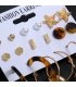 E1135 - Starfish pearl earrings Set
