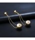 E1152 - Long Chain Pendant Earrings