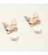E1153 - Metal butterfly earrings