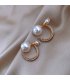 E1164 - Star pearl earrings