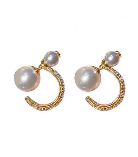 E1164 - Star pearl earrings