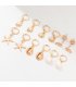 E1182 - Starfish pearl shell earrings