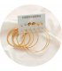 E1187 - Big circle simple set earrings