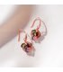 E1189 - Simple inlaid zircon earrings