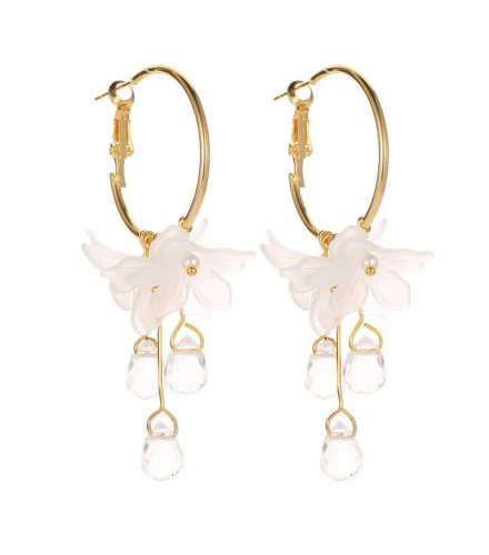 E1190 - Fashion crystal flower earrings