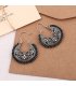 E1210 - Hollow carved earrings