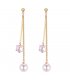 E1213 - Long pearl tassel earrings