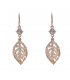 E1271 - Zircon crystal leaf tassel earrings
