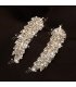 E1278 - Leaf Rhinestone Earrings