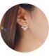 E1279 - Korean crystal daisy Earrings