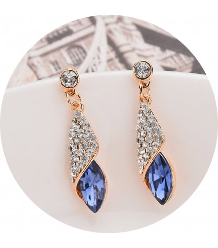E1299 - Gem glass drop earrings