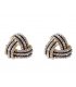 E1301 - Drop Oil Rhinestone Triangle Stud Earrings