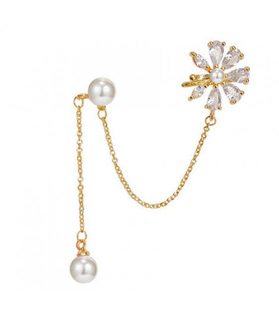 E1319 - Snowflake pearl Earrings