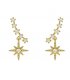 E1325 - Korean six-pointed star earrings