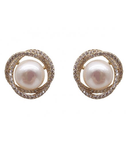 E1330 - Simple Pearl Earrings