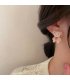 E1338 - Plush bear earrings