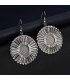 E1341 - Retro Disc Frosted Earrings