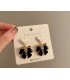 E1348 - Diamond love bow earrings