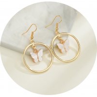 E1363 - Acrylic butterfly earrings