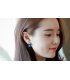 E1364 - Korean Floral Oil Drop Earrings