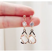 E1426 - Korean Crystal Drop Earrings