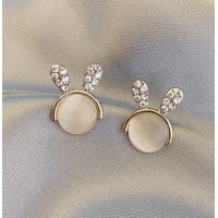 E1445 - Opal Rabbit Earrings