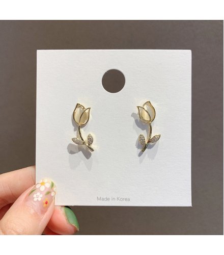 E1455 - Rose Flower Earrings