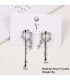 E1458 - Split chain love earrings
