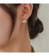 E1464 - White Seashell Earrings