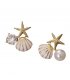 E1464 - White Seashell Earrings