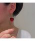 E1465 - Red Cherry Long Earrings