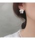E1487 - White Flower Earrings