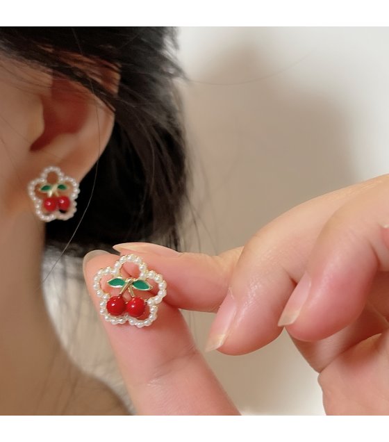 E1491 - Colorful Flower Earrings
