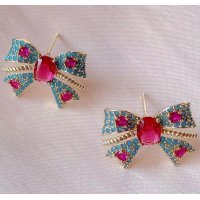 E1493 - Colorful Bowknot Earrings