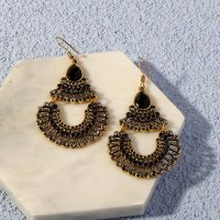 E1573 - Fashion Hollow Water Drop Earrings