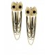 E419 - Owl Gold Design Earring