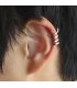 E422 - Spiral Silver Earring