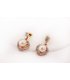E480 - Heart-shaped pearl earrings 