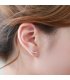E482 -Small ear row star earrings