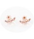 E493 - Small daisy flower earrings hanging earrings