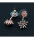 E502 - Diamond snowflake earrings