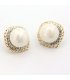 E504 - Golden Pearl Earrings