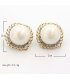 E504 - Golden Pearl Earrings