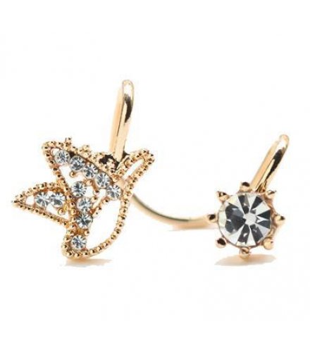E550 - Cute bird earrings diamond ear clip